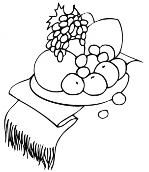 Food for Thanksgiving Dinner coloring page | Super Coloring