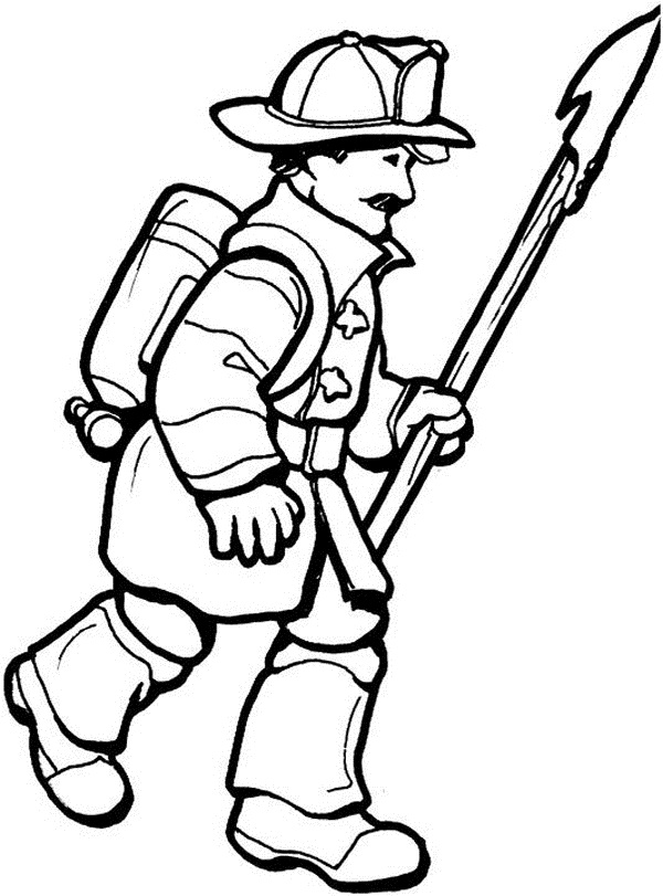 Free Printable Firefighter Coloring Pages For Kids