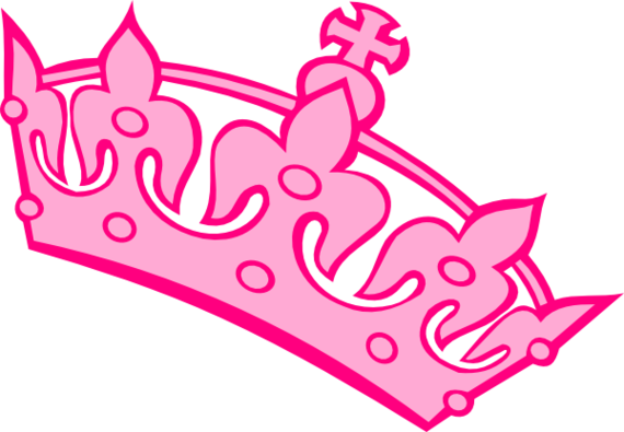 Pink crown clip art
