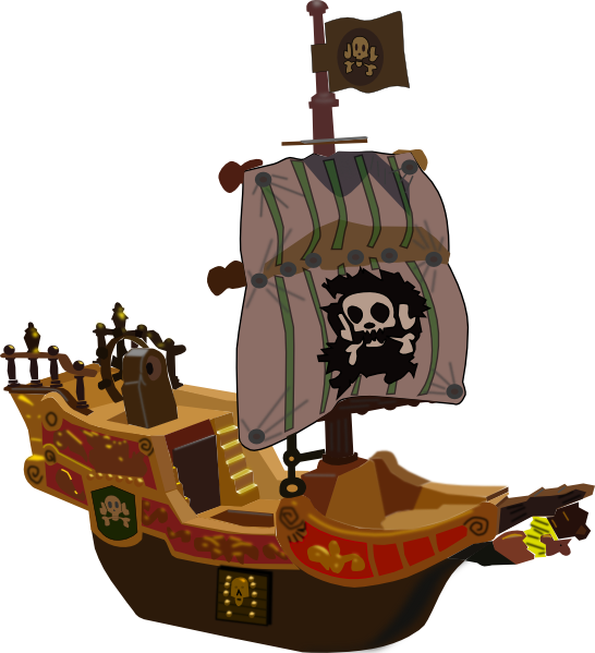 Cartoon Pirate Ship Clipart