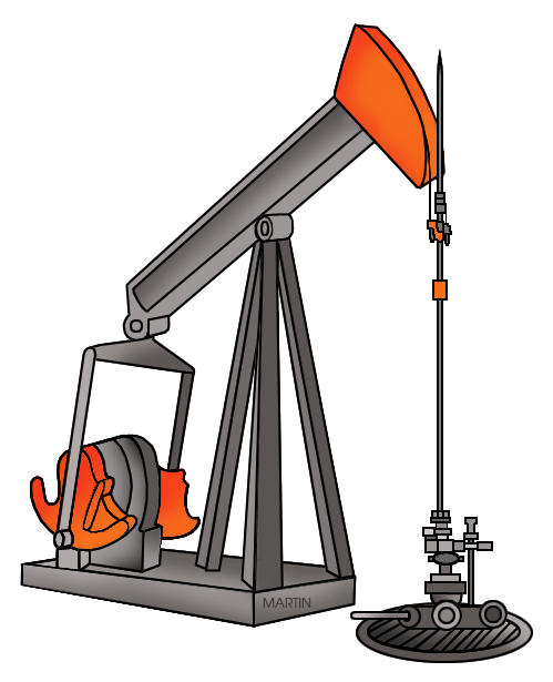 Free United States Clip Art by Phillip Martin, Oil Rig