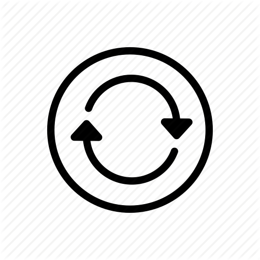 Arrow, bold, circle, line, refresh, reset icon | Icon search engine