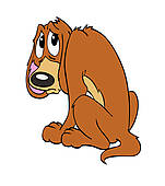 Sad Puppy Clipart