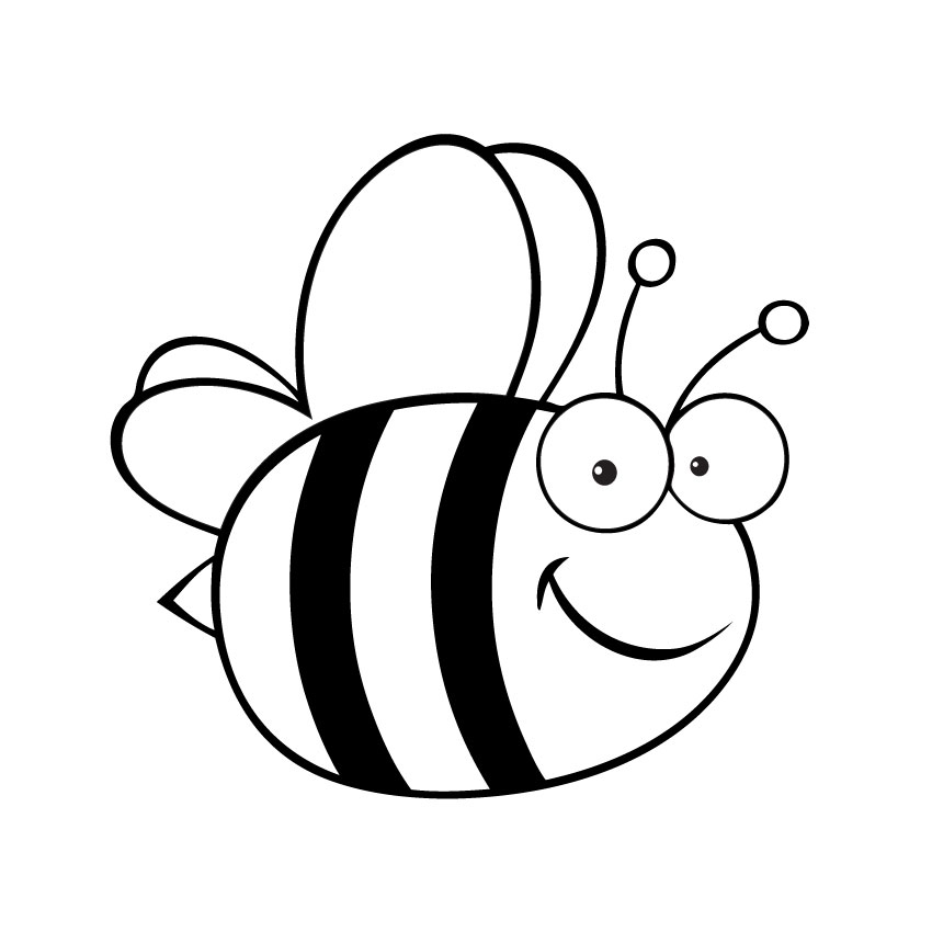 Bee Line Art | Free Download Clip Art | Free Clip Art | on Clipart ...