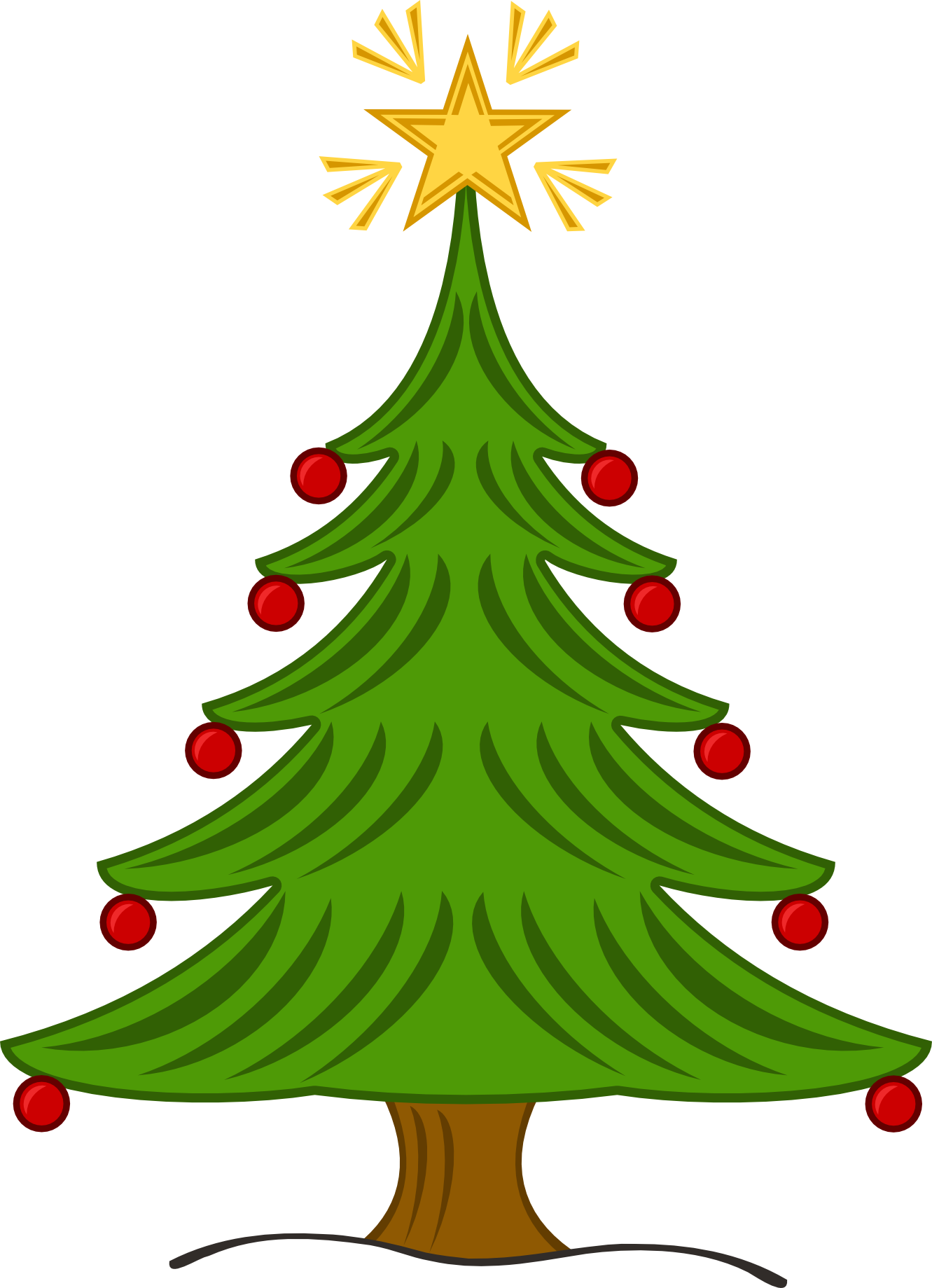 Cajun christmas tree clipart