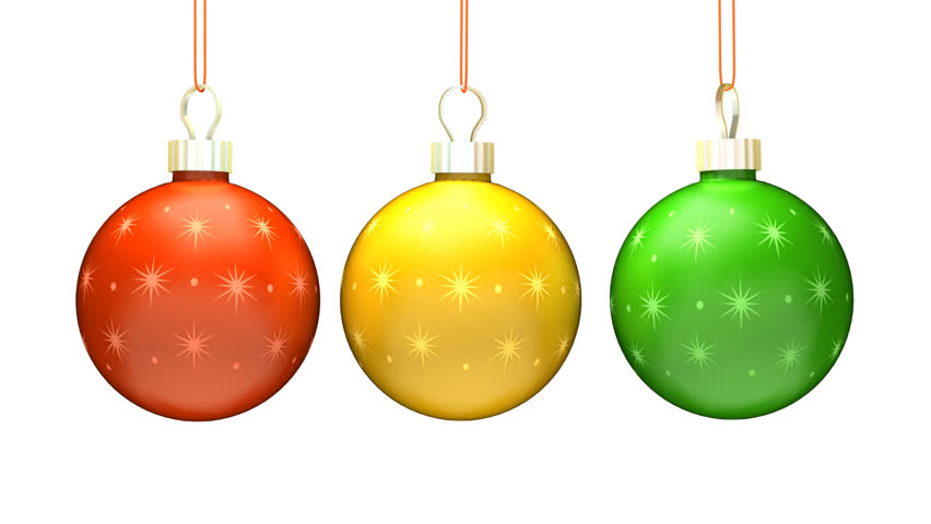 Christmas Ornament Zoom. Xmas Ball Turn Slowly And Zoom To Camera ...