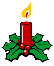 Christmas Candlelight Clipart