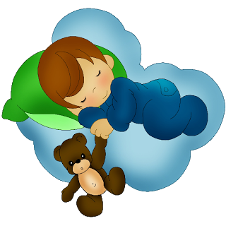 Baby boy sleeping clipart