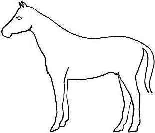 Best Photos of Template Of Horse - Horse Template Printable, Horse ...