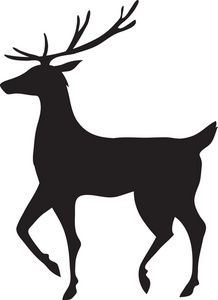 Reindeer clipart silhouette