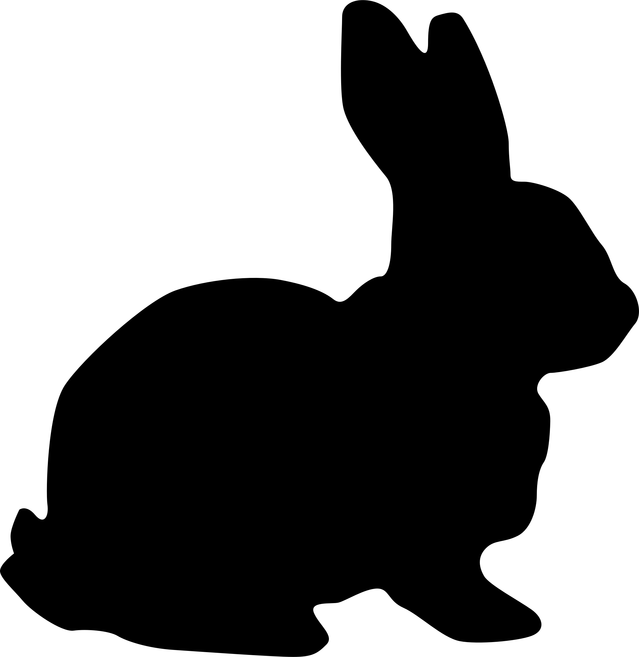 Rabbit Silhouette Clipart