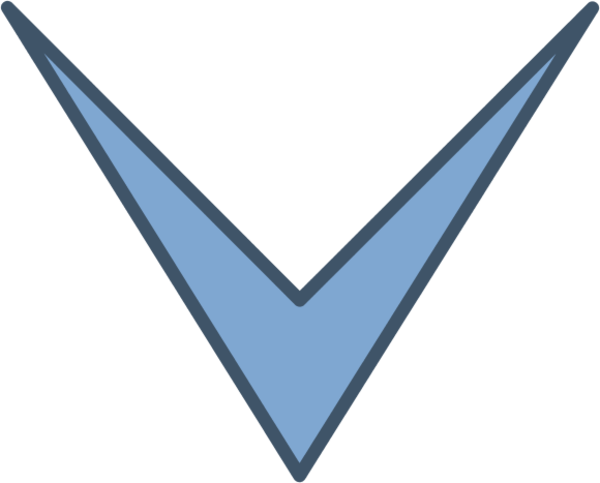 arrow pointing down - vector Clip Art