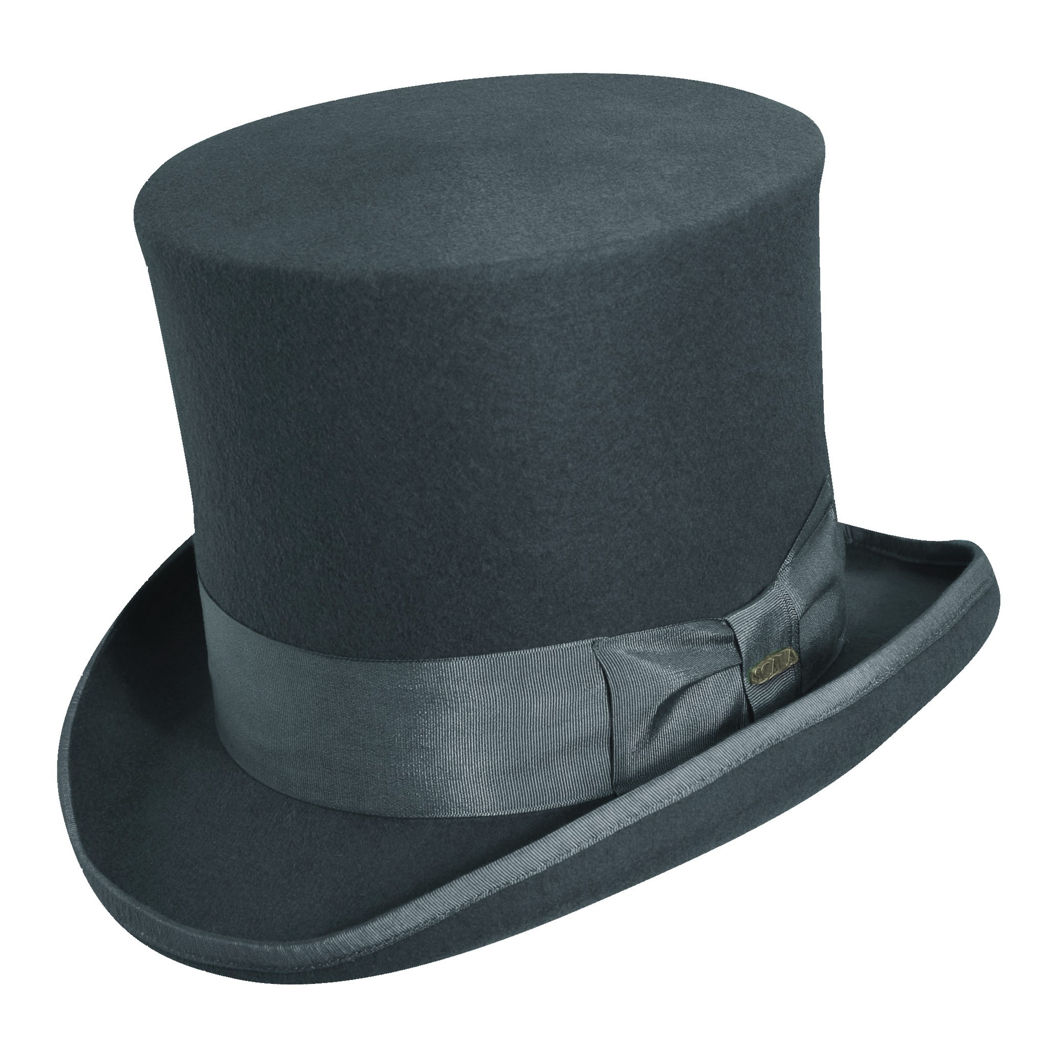Wool Felt Top Hat with 7 inch Crown