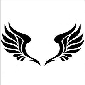 Angel Wings Reflective Motorcycle Car Cellphone Laptop ...