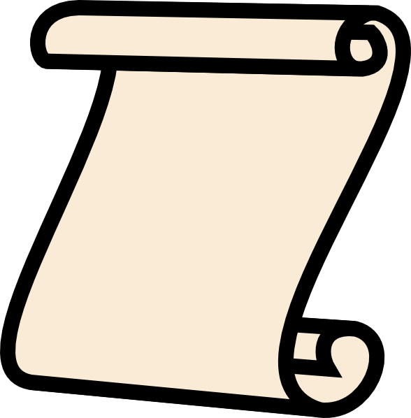Scroll, Tiny Antique White clip art - vector clip art online ...