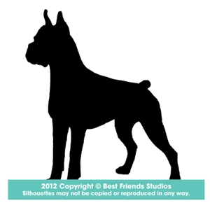 Boxer Dog Silhouette Gifts, Stationery, Address Labels &amp; Note ...