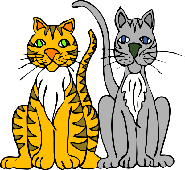 Cartoon Tigers clip art Free Vector