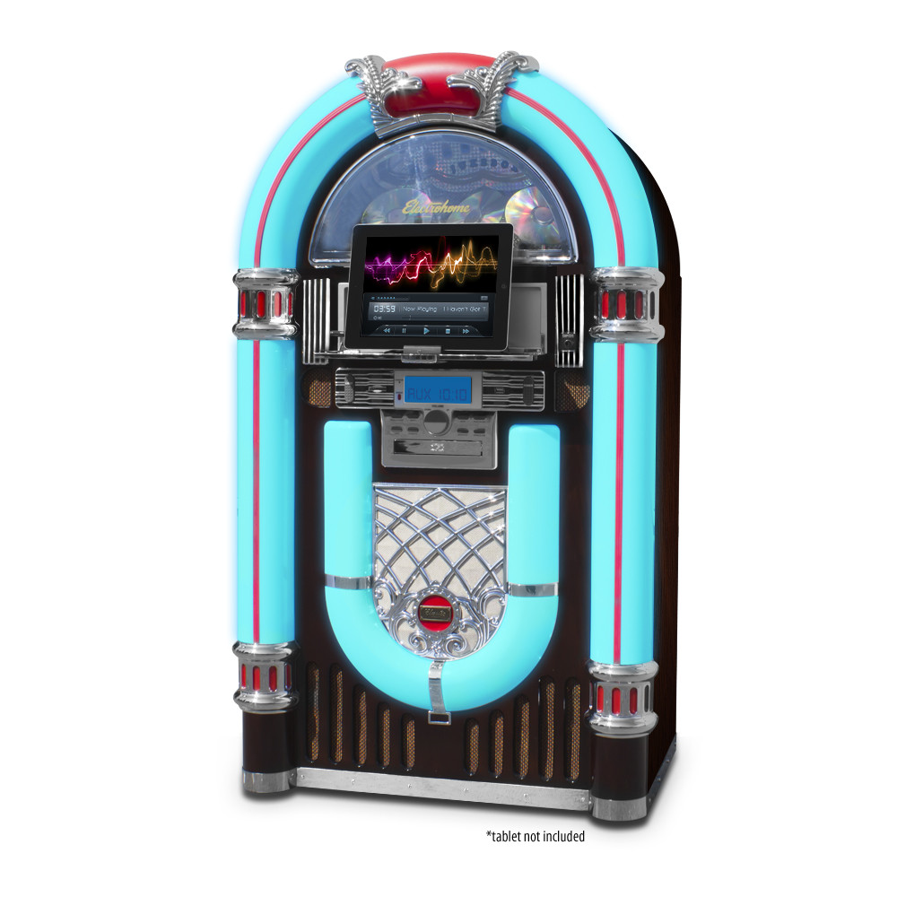 Electrohome Kinsman Jukebox with CD Player, FM Radio, USB & SD ...