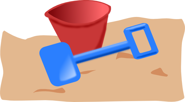 Bucket And Spade clip art - vector clip art online, royalty free ...