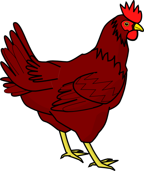 Brown Hen Clip Art - vector clip art online, royalty ...