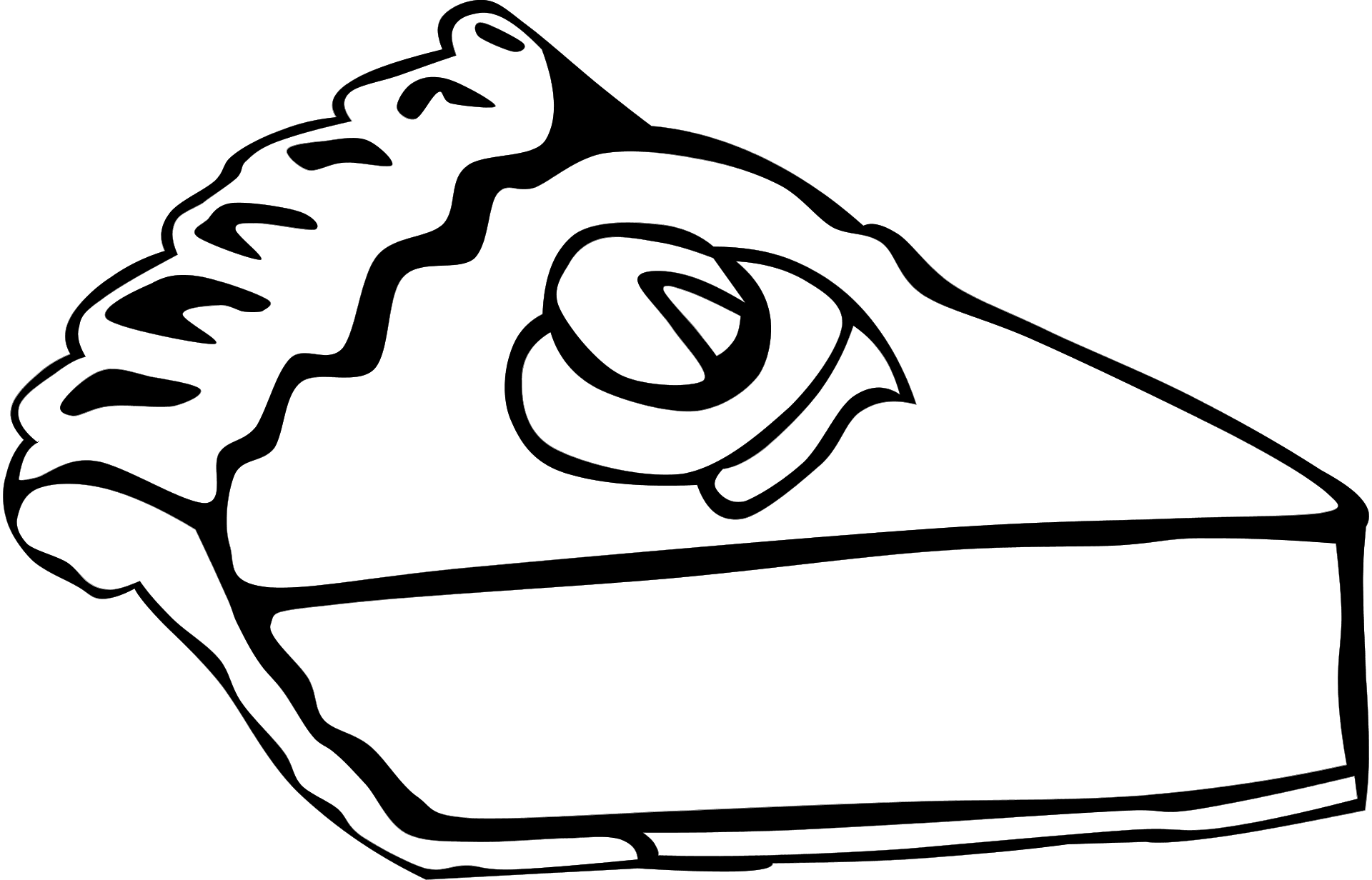 pie pumpkin bw desserts SVG