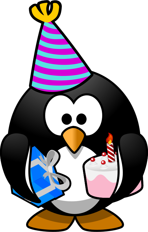 Clipart - Party Penguin