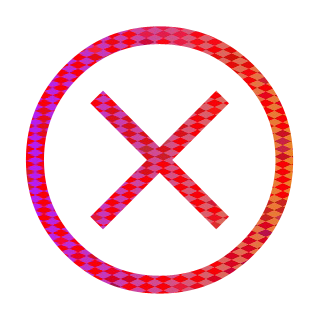 Thin Circled Letter x Icon #075108 » Icons Etc