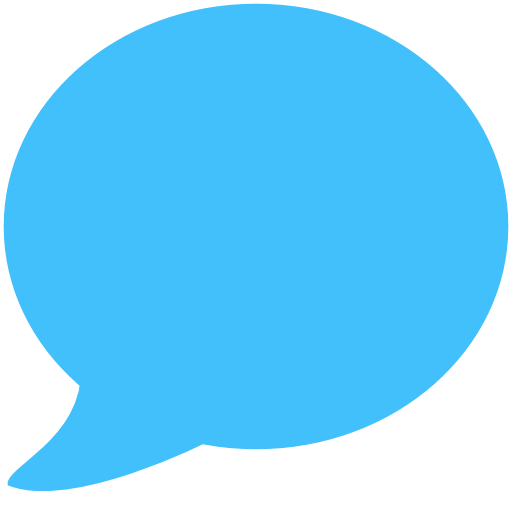 Caribbean blue speech bubble icon - Free caribbean blue speech ...