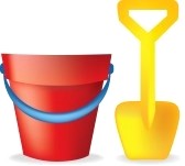 Sand Bucket Clipart Black And White - Free Clipart ...