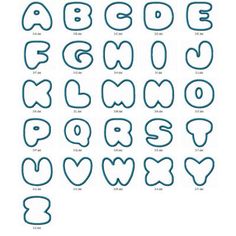 printables | Bubble Letters, Printables and Christmas Pr…
