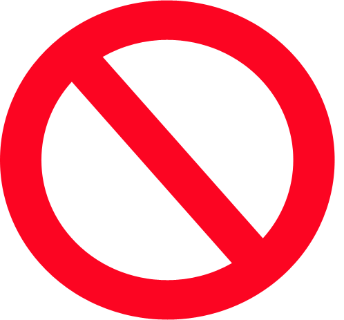 Gallery For > Cross Out Sign
