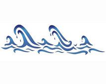 Middle, Stencils and Wave design