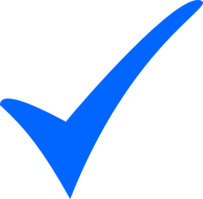 Simple Blue Tick clip art - Free Clipart Images