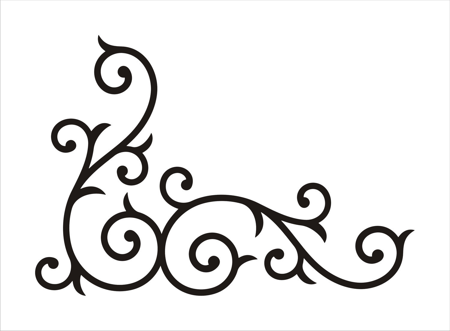 Fancy Border Clip Art Swirl - Free Clipart Images