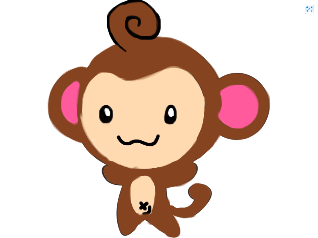 Cute Monkey Drawing | Free Download Clip Art | Free Clip Art | on ...