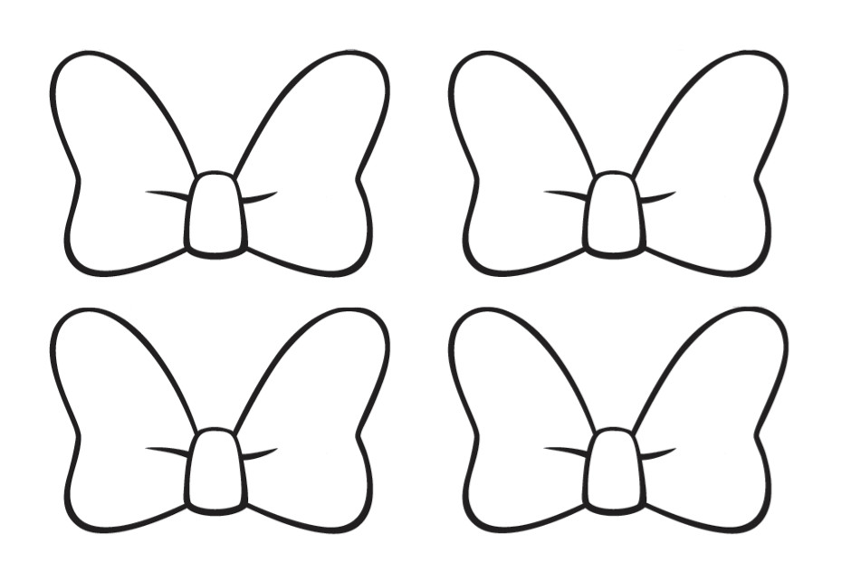 Minnie Mouse Bow Template