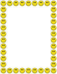 A smiley face page border. - Free Clipart Images