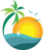 Palm Tree Sunset Clipart - Free Clipart Images
