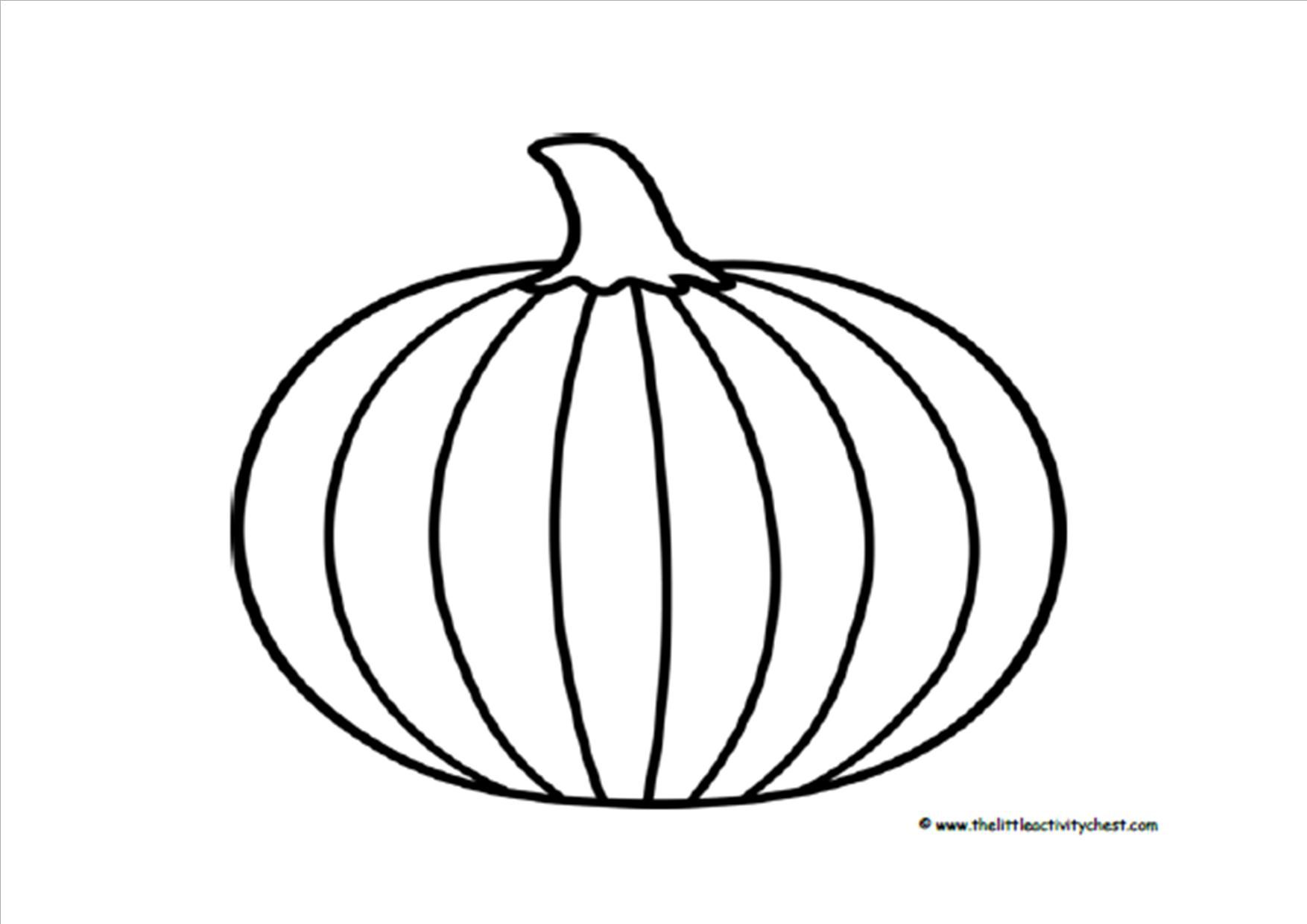Printable Pumpkin Outline - AZ Coloring Pages