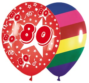 80th Birthday Borders Clipart
