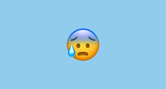 ð??° Face With Open Mouth and Cold Sweat Emoji