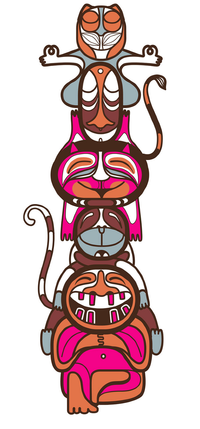 Totem Pole Vector