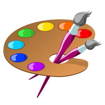 Free clipart art palette