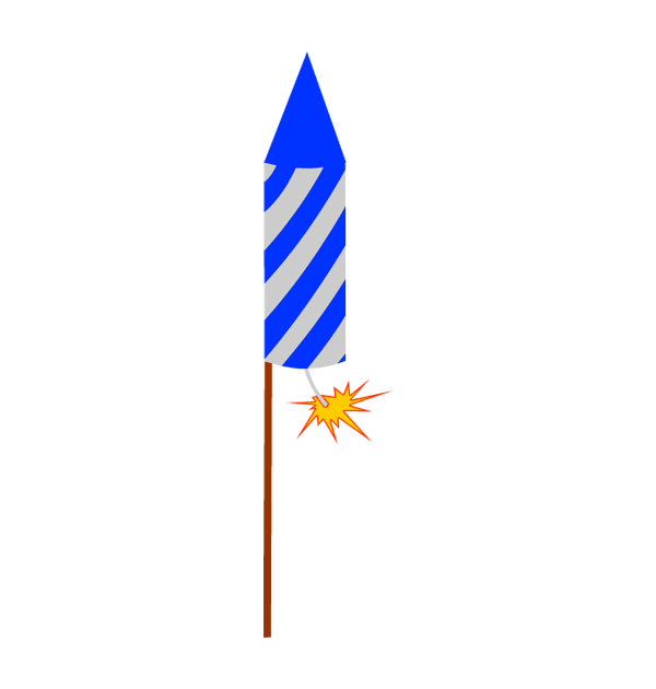 Firework rocket clipart free