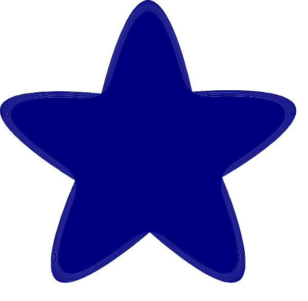 Rounded star clip art