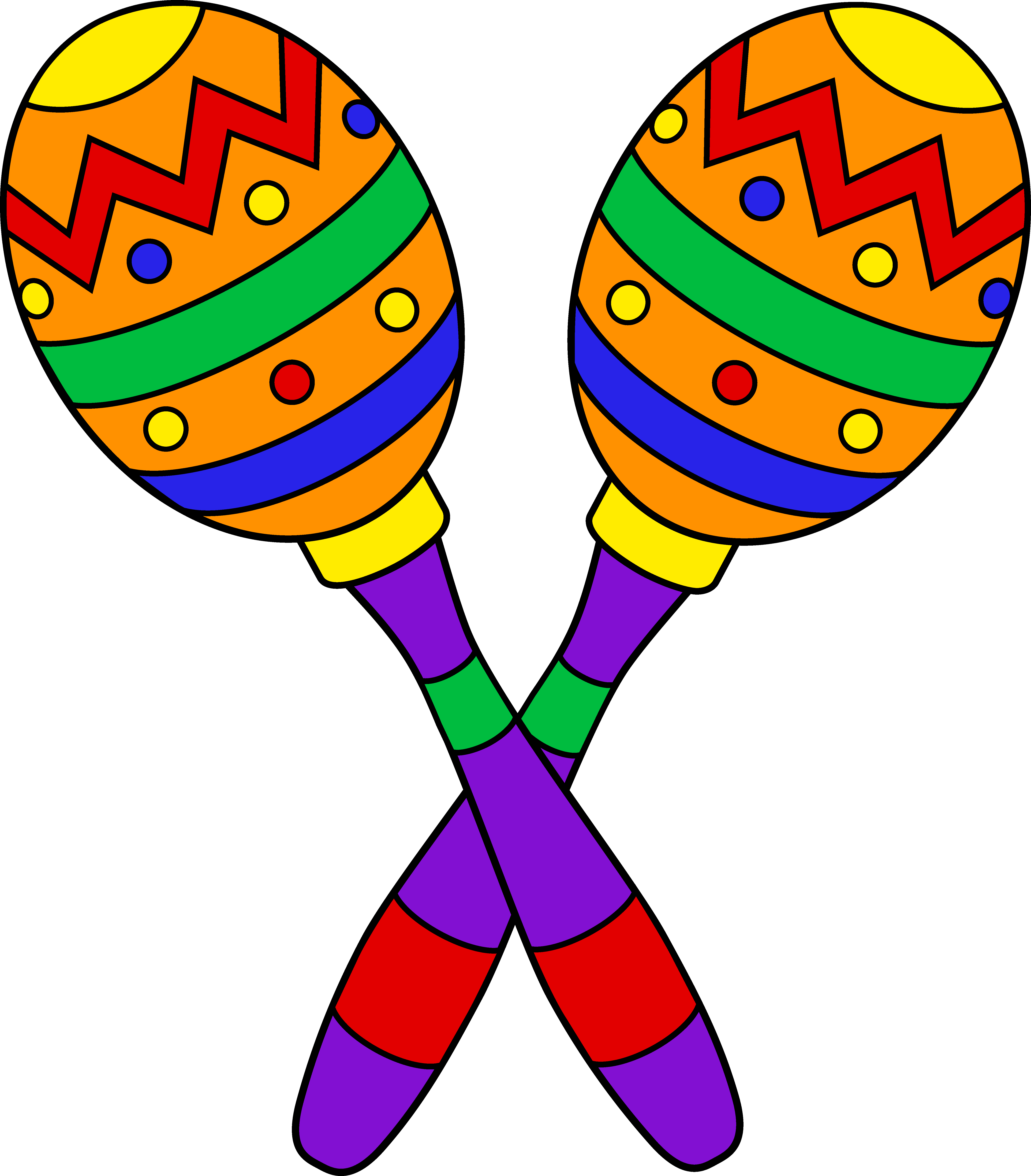 Hispanic music clipart