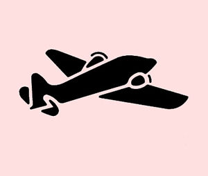 3&#034; AIRPLANE STENCIL PLANE STENCILS CRAFT AIRCRAFT TEMPLATES ...