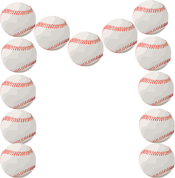 Baseball Borders Clipart