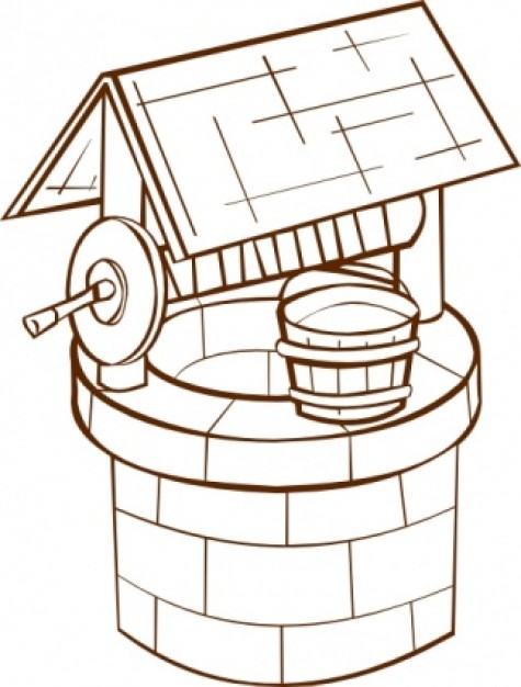 Wishing Well clip art | Download free Vector