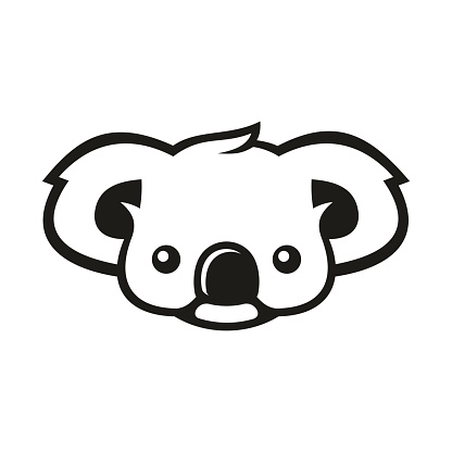Koala Outline Clip Art, Vector Images & Illustrations